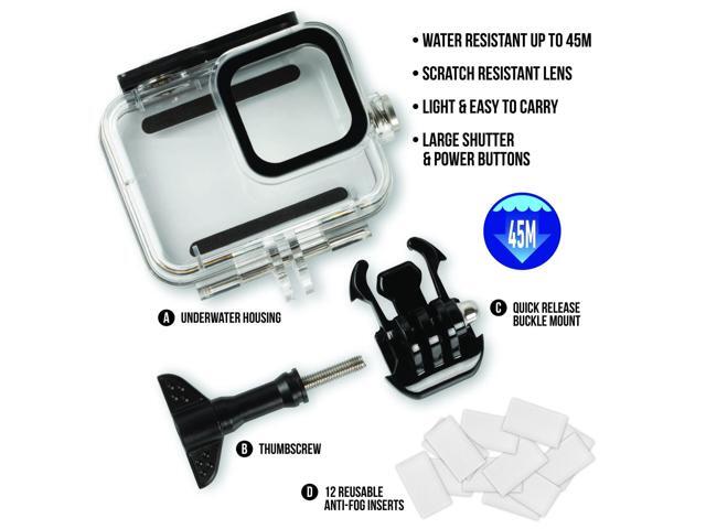 Accessory Bundle for GoPro HERO 9 HERO 10 Black + EXT BATT + Housing + Case