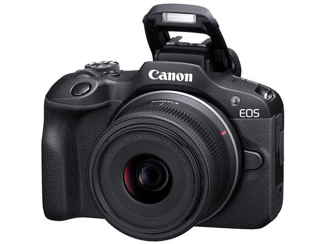 Canon EOS R100 Mirrorless Camera with 18-45mm Lens 6052C012 - 7PC Accessory Kit
