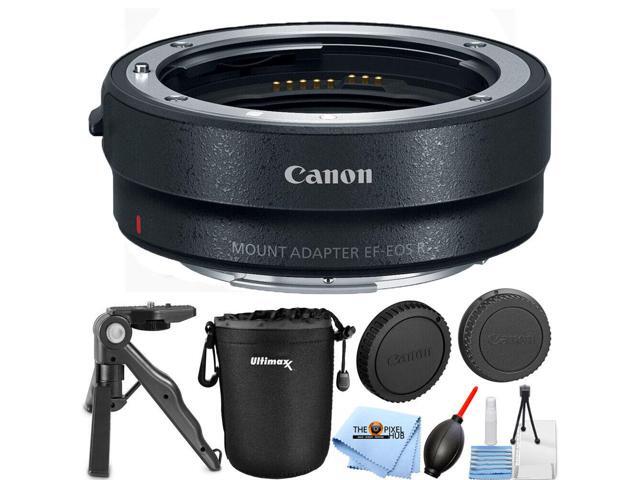 Canon Mount Adapter EF-EOS R 2971C002 + Lens Pouch + Tripod Bundle