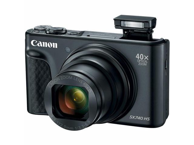 Canon PowerShot SX740 HS Digital Camera (Black) 2955C001 - 12PC Accessory Bundle