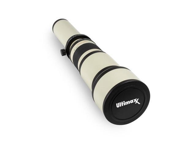 ULTIMAXX 650-1300mm f/8 Super Zoom Lens for Canon EF + Filter Kit + Backpack