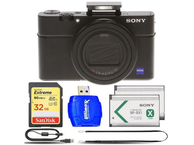 Sony Cyber-shot DSC-RX100 VII Digital Camera + EXT BATT + Reader 32GB Kit