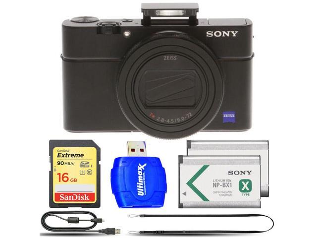 Sony Cyber-shot DSC-RX100 VII Digital Camera + EXT BATT + Reader 16GB Kit