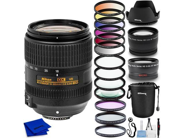 Nikon AF-S DX NIKKOR 18-300mm f/3.5-6.3G ED VR Lens 2216 + Filter Kit Bundle