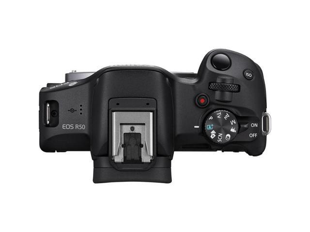 Canon EOS R50 Mirrorless Camera (Black) 5811C002 - 7PC Accessory Bundle