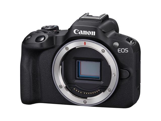 Canon EOS R50 Mirrorless Camera (Black) 5811C002 - 7PC Accessory Bundle