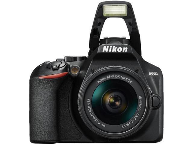 Nikon D3500 24.2MP DSLR Camera with 18-55mm VR Lens 1590 - 12PC Accessory Bundle