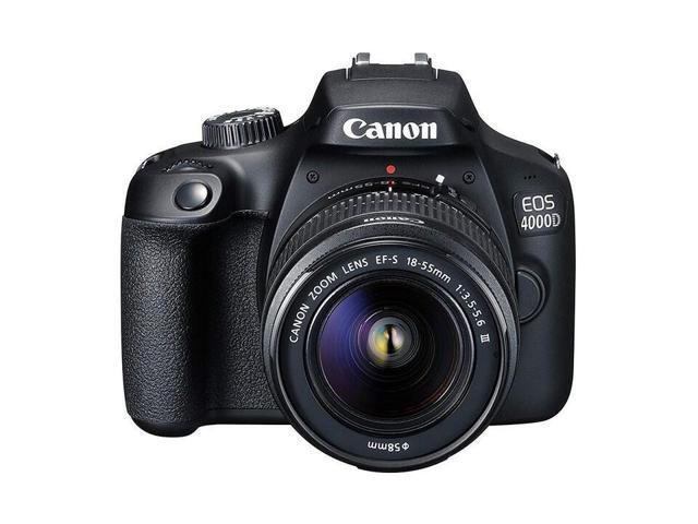 Canon EOS 4000D/Rebel T100 DSLR Camera with 18-55mm III Lens - 12PC Bundle