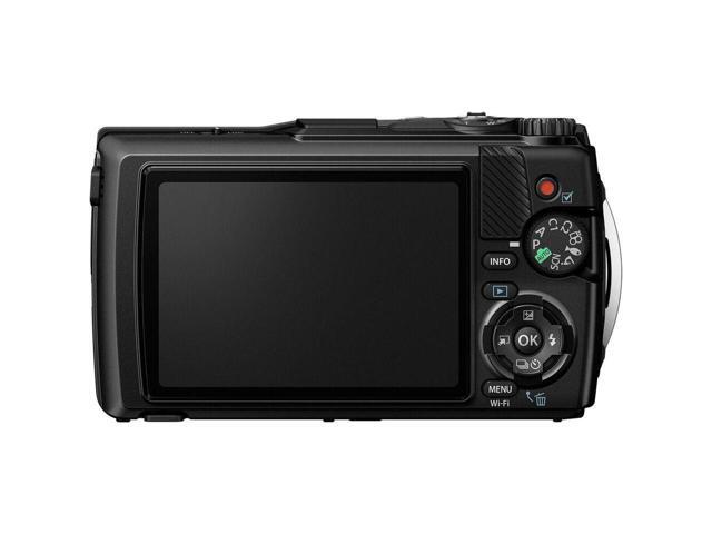 OM SYSTEM Tough TG-7 Digital Camera (Black) V110030BU000 - 12PC Accessory Bundle