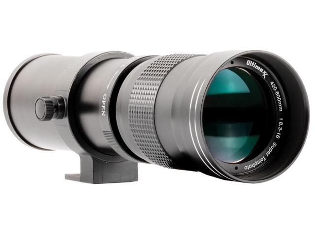 Ultimaxx 420-800mm f/8 Telephoto Zoom Lens Bundle for Canon 90D 80D 70D T7i SL2