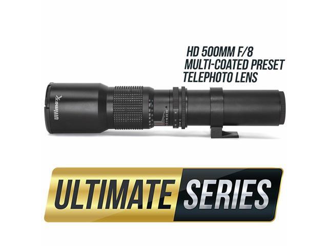 ULTIMAXX High-Power 500mm/1000mm f/8 for Canon DSLRs with Filter Kits + Backpack