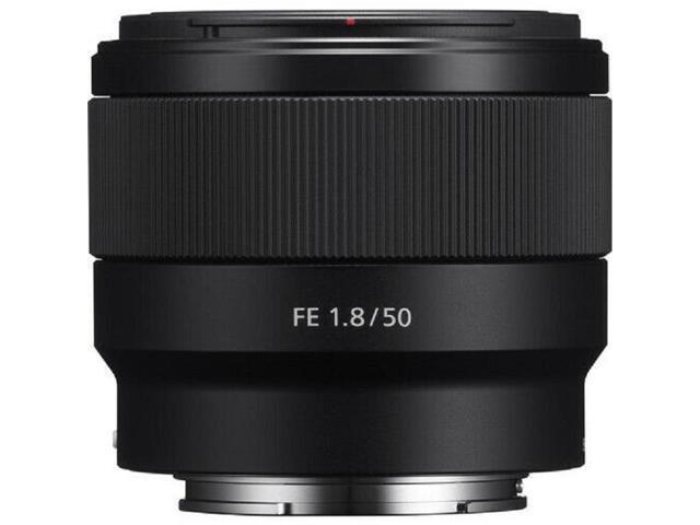 Sony FE Autofocus Motor 50mm f/1.8 Lens (Black) - Essential UV Filter Bundle