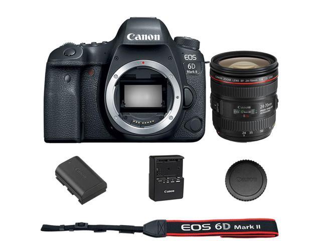 Canon EOS 6D Mark II DSLR Camera with EF 24-70mm f/4L IS USM Lens - 1897C002