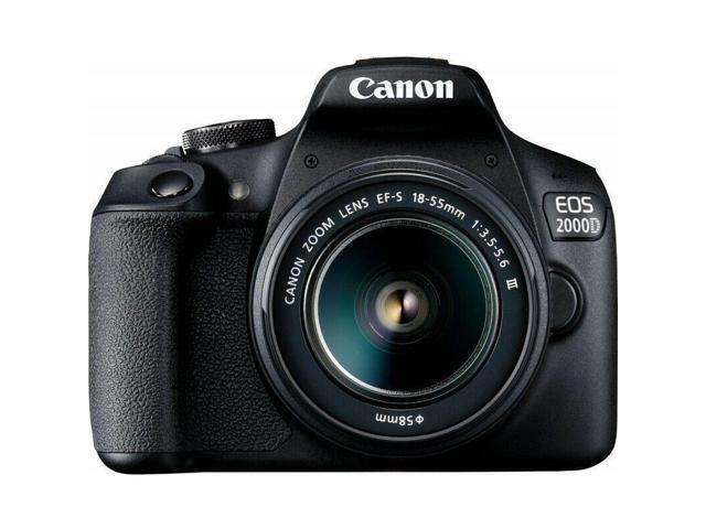 Canon EOS 2000D / Rebel T7 3 Lenses 18-55mm with 32GB Filter Kit Backpack Bundle