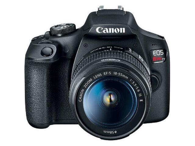 Canon EOS Rebel T7 Camera 3 Lens Kit 18-55mm + 32GB + Flash Top Value Bundle