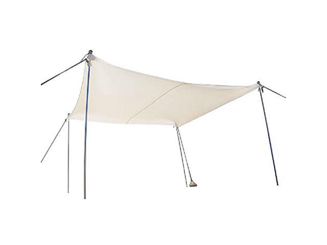 Ready Covers Pop Up Beach Sunshade 10x10' Complete with 4 Poles & Shovel (White)