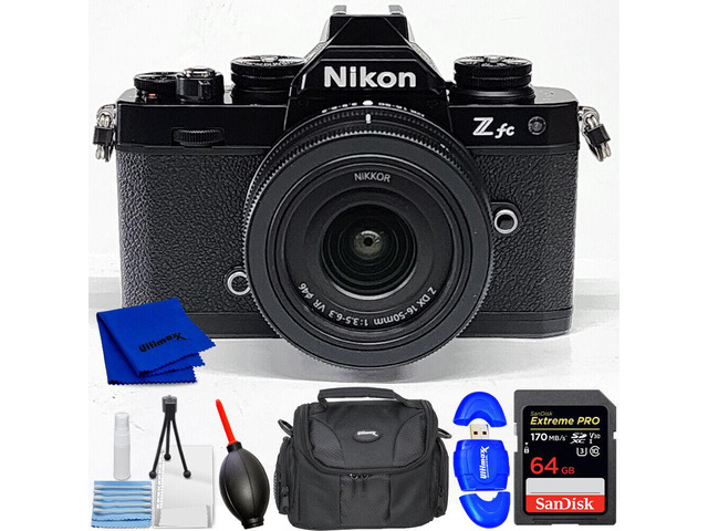 Nikon Zfc Mirrorless Camera and NIKKOR Z DX 16-50mm VR Lens (Black) - 7PC Bundle