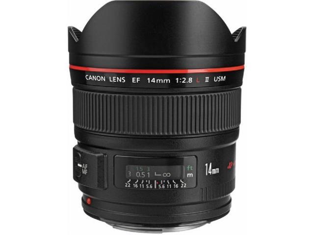Canon EF 14mm f/2.8L II USM Lens 2045B002 - Essential Lens Pouch Bundle