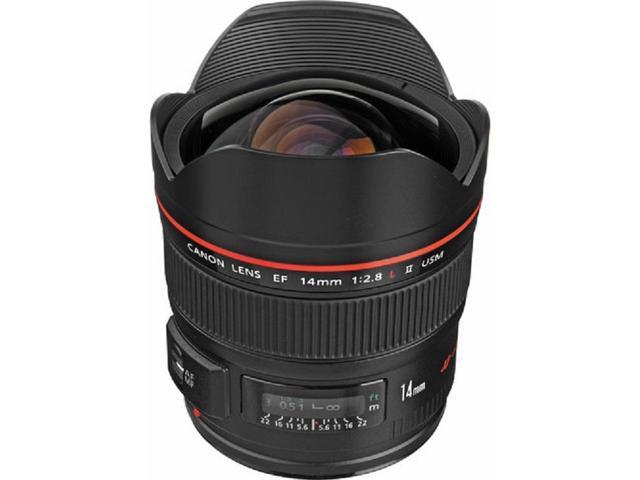 Canon EF 14mm f/2.8L II USM Lens 2045B002 - Essential Lens Pouch Bundle