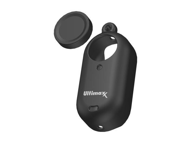 Ultimaxx Protective Silicone Cover with Lens Cap & Strap (Black) for Insta360 GO3