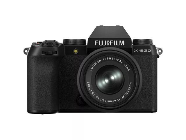 FUJIFILM X-S20 Mirrorless Camera with 15-45mm Lens (Black) 16781943 - Bundle