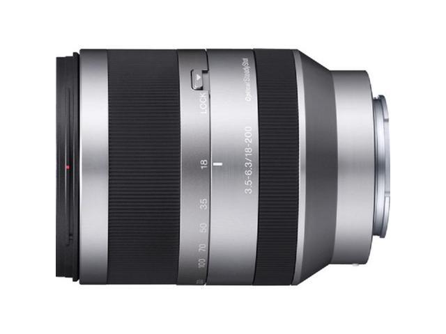 Sony Alpha SEL18200 E-Mount 18-200mm F3.5-6.3 OSS Lens (Silver) - 10PC Bundle
