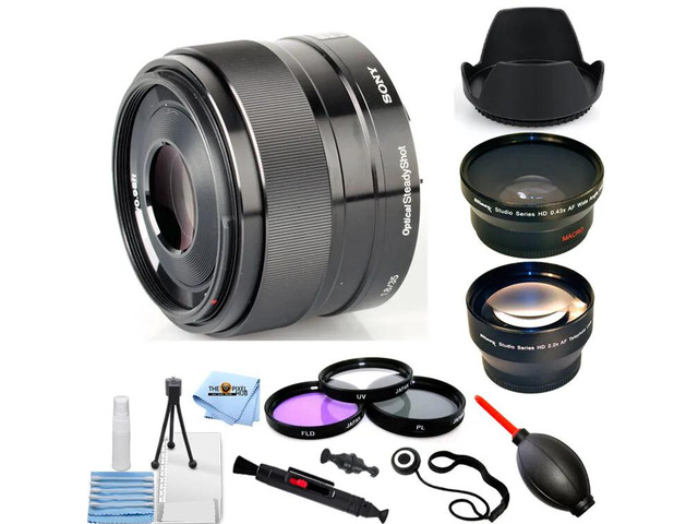 Sony 35mm f/1.8 OSS Alpha E-mount Prime Lens SEL35F18 - Filter Kit Bundle
