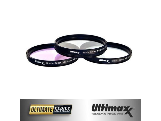 ULTIMAXX 46mm 3-Piece Multi-Coated HD UV / CPL / FLD Filter Set 46mm