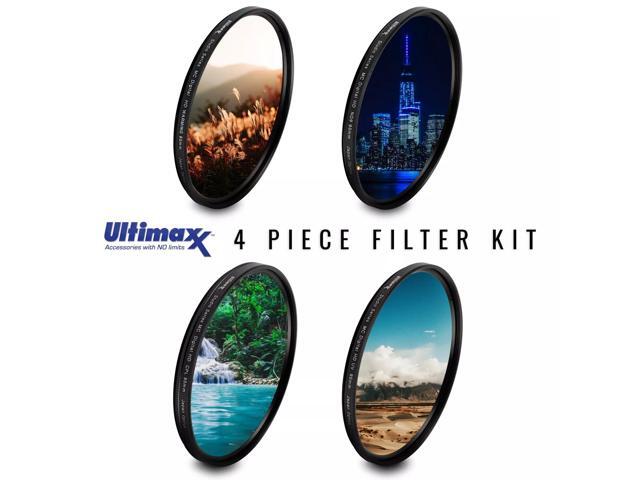 ULTIMAXX 105mm 4 Piece Multi Coated HD Filter Kit 105mm (UV, CPL, Warming, FLD)