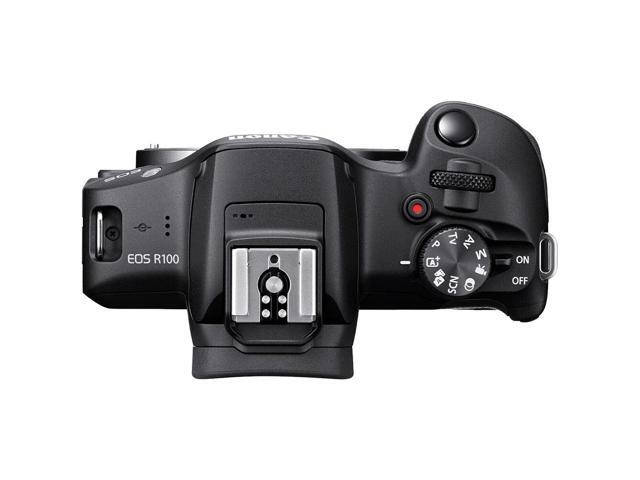 Canon EOS R100 Mirrorless Camera with 18-45mm and 55-210mm Lenses - 10PC Bundle