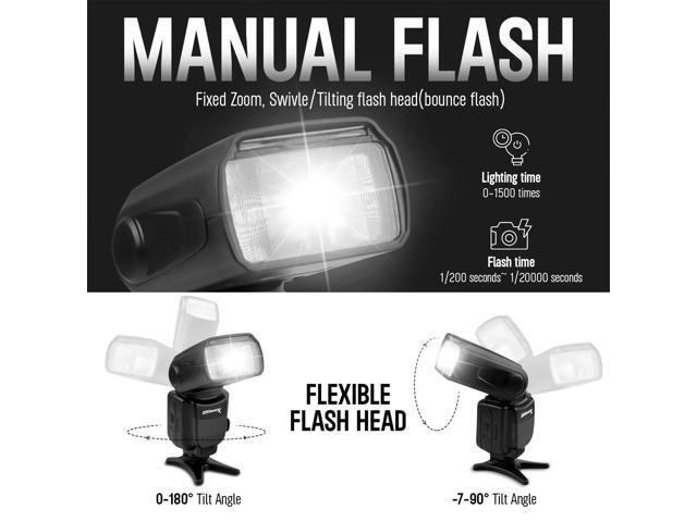 Universal Auto Flash w/ LCD Display by Ultimaxx - 8PC Accessory Bundle