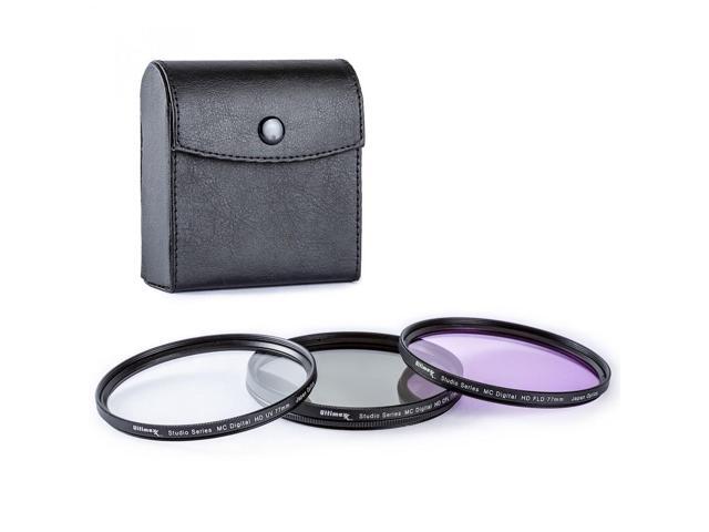 Ultimaxx 3-Piece Multi-Coated HD 86mm Filter Kit (UV, CPL, FLD) for DSLR Camera