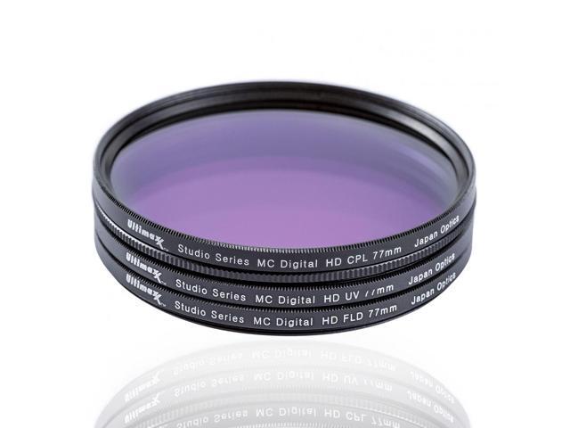 Ultimaxx 3-Piece Multi-Coated HD 86mm Filter Kit (UV, CPL, FLD) for DSLR Camera