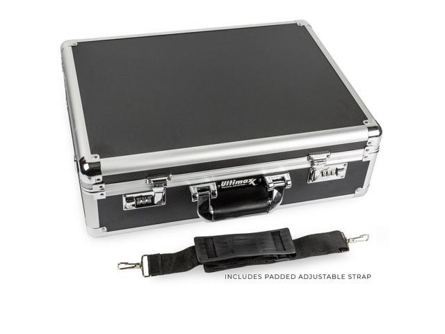 Medium Aluminum Camera Drone Case DIY Customizable Foam with Dual Combo Locks