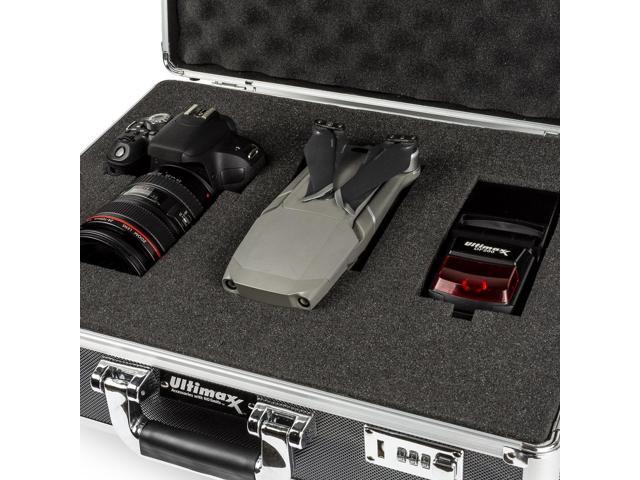 Medium Aluminum Camera Drone Case DIY Customizable Foam with Dual Combo Locks
