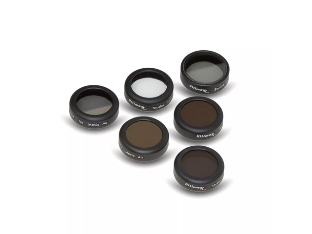 8 Piece Lens Filter Kit PLUS Cloth & Case for DJI Mavic Air Drone Quadcopter