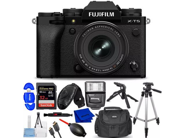 FUJIFILM X-T5 Mirrorless Camera with XF 16-50mm f/2.8-4.8 Lens (Black) Bundle
