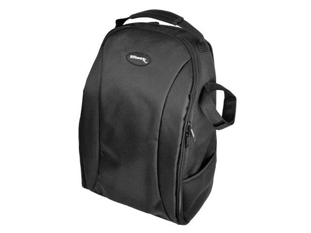 ULTIMAXX Padded Water Resistant Professional Camera and Lens Backpack (Black)