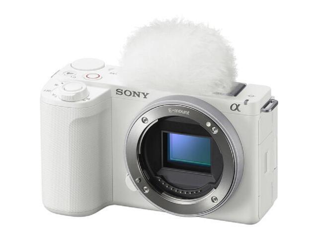 Sony ZV-E10 II Mirrorless Camera (White) ZVE10M2W - 7PC Accessory Bundle