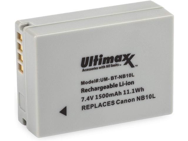 Replacement NB-10L 1500mAh Lithium Ion Battery for Canon PowerShot G15 G16 G1 X