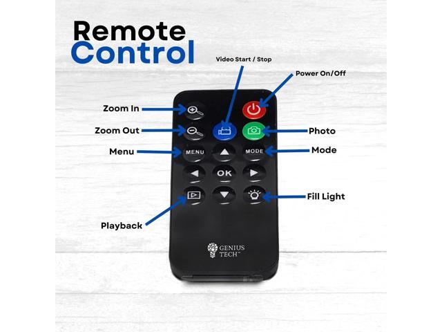 GeniusTech Digital 42MP Video Camera w/ 64GB SD Card, Remote, Case and Cable Kit