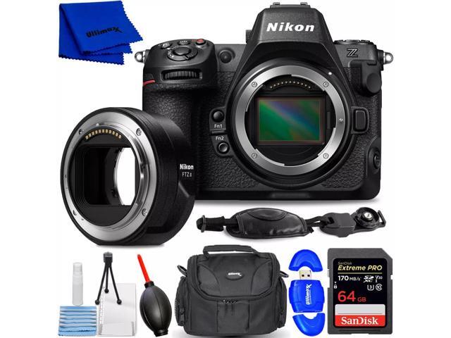 Nikon Z8 Mirrorless Camera and Nikon FTZ II Mount Adapter - 7PC Accessory Bundle