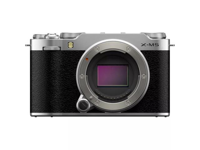 FUJIFILM X-M5 Mirrorless Camera (Silver) 16900707 - 12PC Accessory Bundle