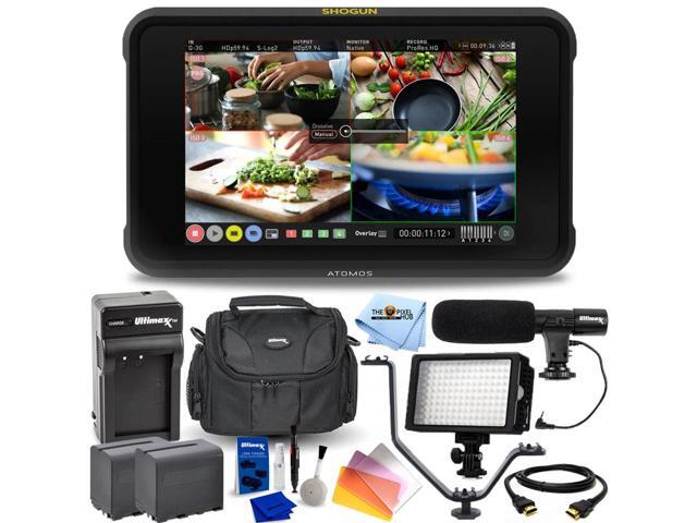 Atomos Shogun 7 HDR Pro/Cinema Monitor-Recorder-Switcher + EXT BATT + LED Light