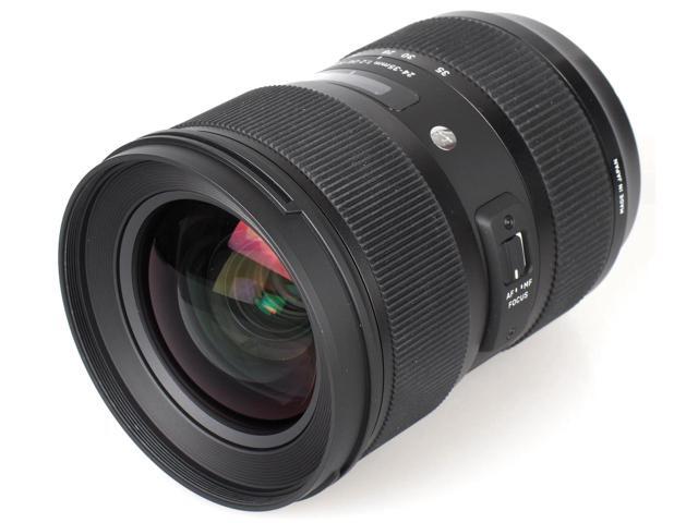 Sigma 24-35mm f/2 DG HSM Art Lens for Nikon F + Filter Kits + Lens Pouch Bundle