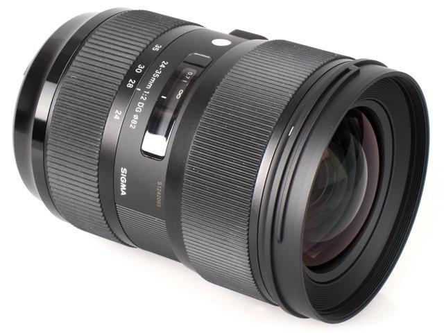Sigma 24-35mm f/2 DG HSM Art Lens for Nikon F + Filter Kits + Lens Pouch Bundle