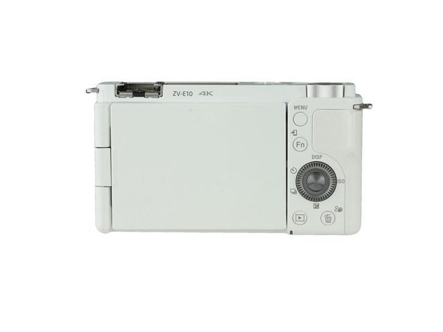 Sony ZV-E10 Mirrorless Camera (Body Only, White) - 7PC Accessory Bundle