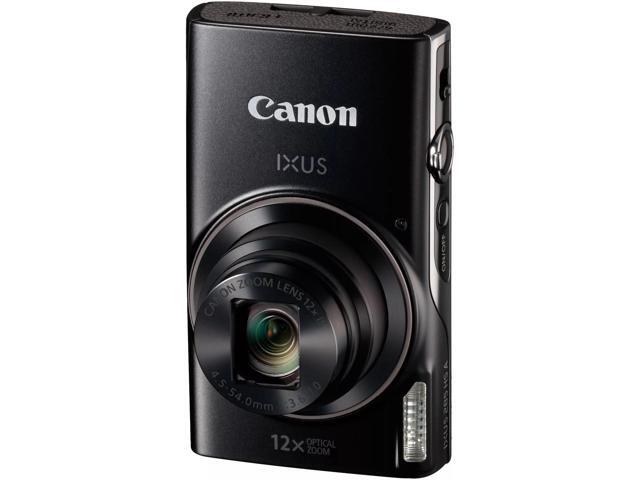 Canon IXUS 285 HS A Digital Camera (Black) - 12PC Accessory Bundle