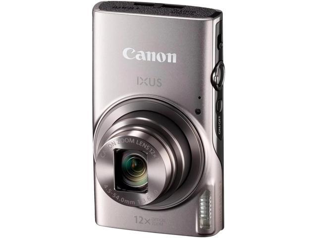 Canon IXUS 285 HS A Digital Camera (Silver) - 12PC Accessory Bundle