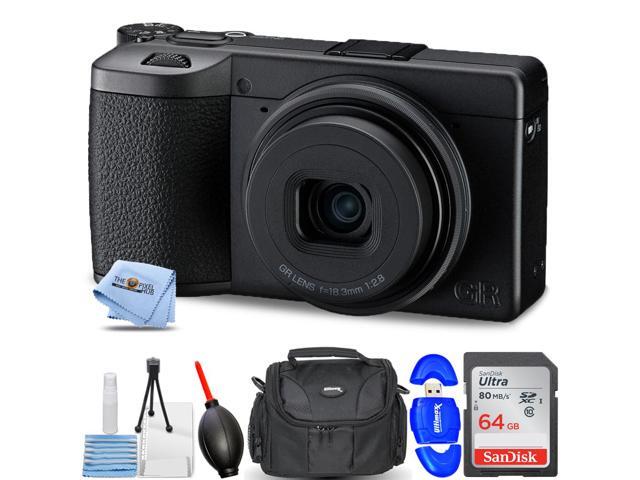 Ricoh GR IV Monochrome Digital Camera 01582 - 7PC Accessory Bundle